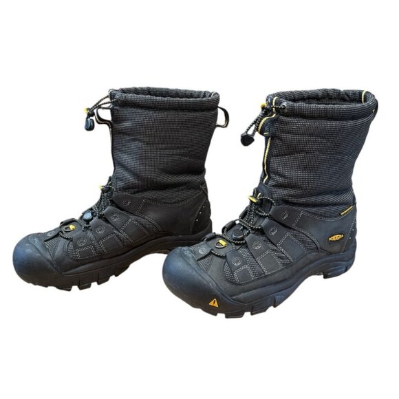 Mens Keen No Tie Waterproof Primaloft Insulated Boots Black Size US Mens 10 - Picture 3 of 8